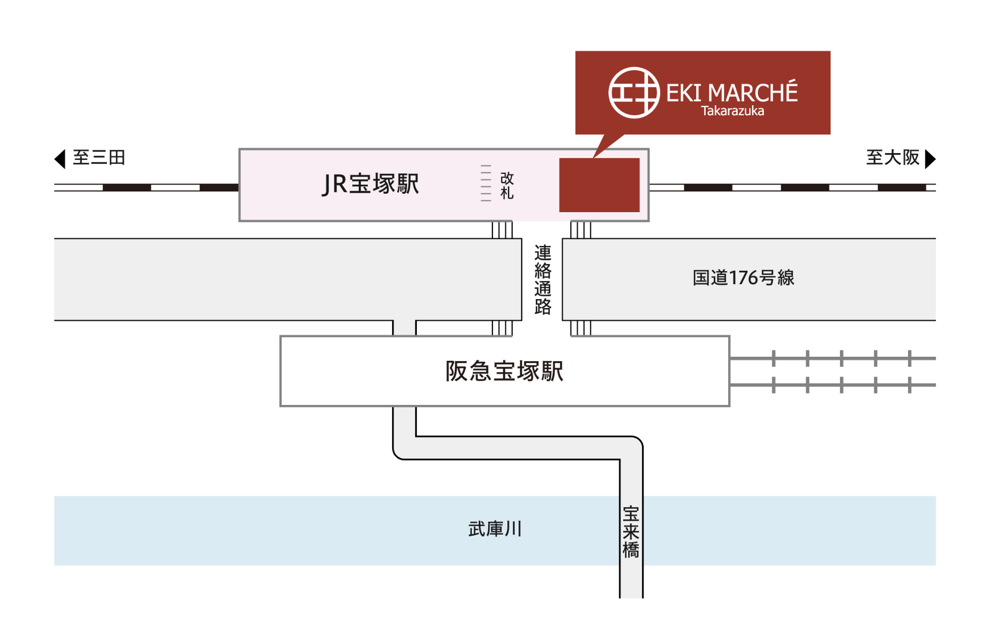 eki marche Takarazuka Map